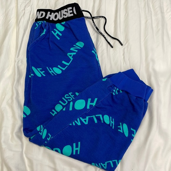 House of holland blue sweatpants medium - Picture 5 of 7